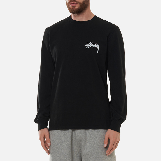 Мужской лонгслив Stussy Painter Pigment Dyed Black