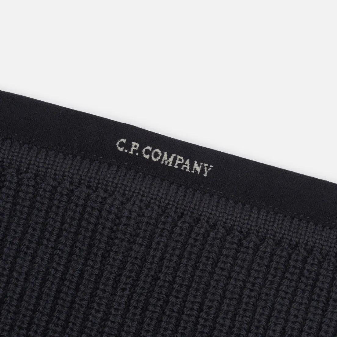 C.P. Company Шарф Extrafine Merino Wool Ribbed Knit