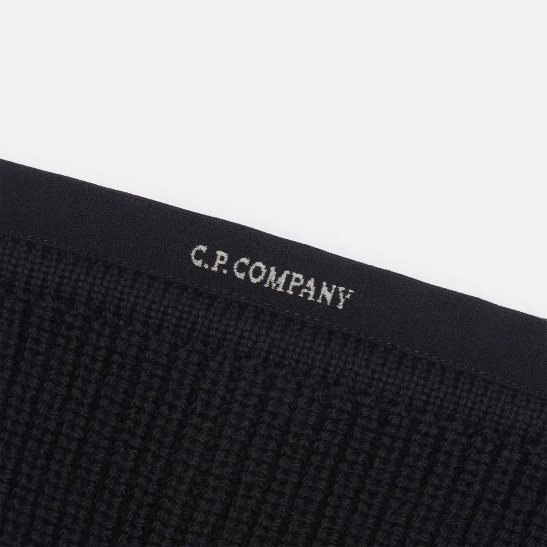 C.P. Company Шарф Extrafine Merino Wool Ribbed Knit