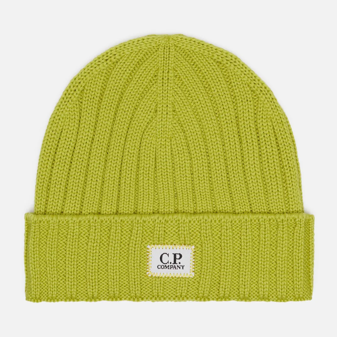 C.P. Company Шапка Extrafine Merino Wool Logo Label