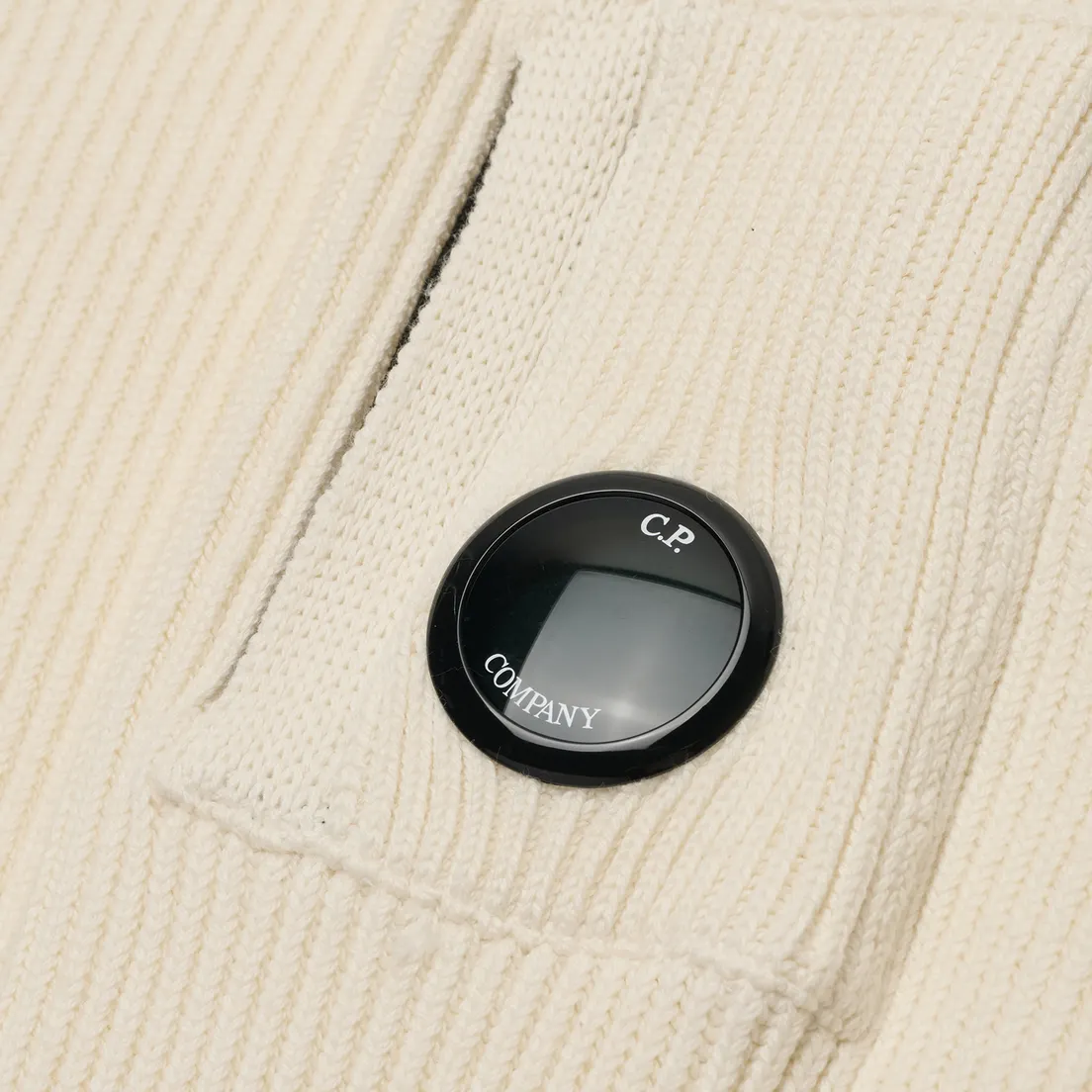 C.P. Company Мужской свитер Full Rib Half Button Knit