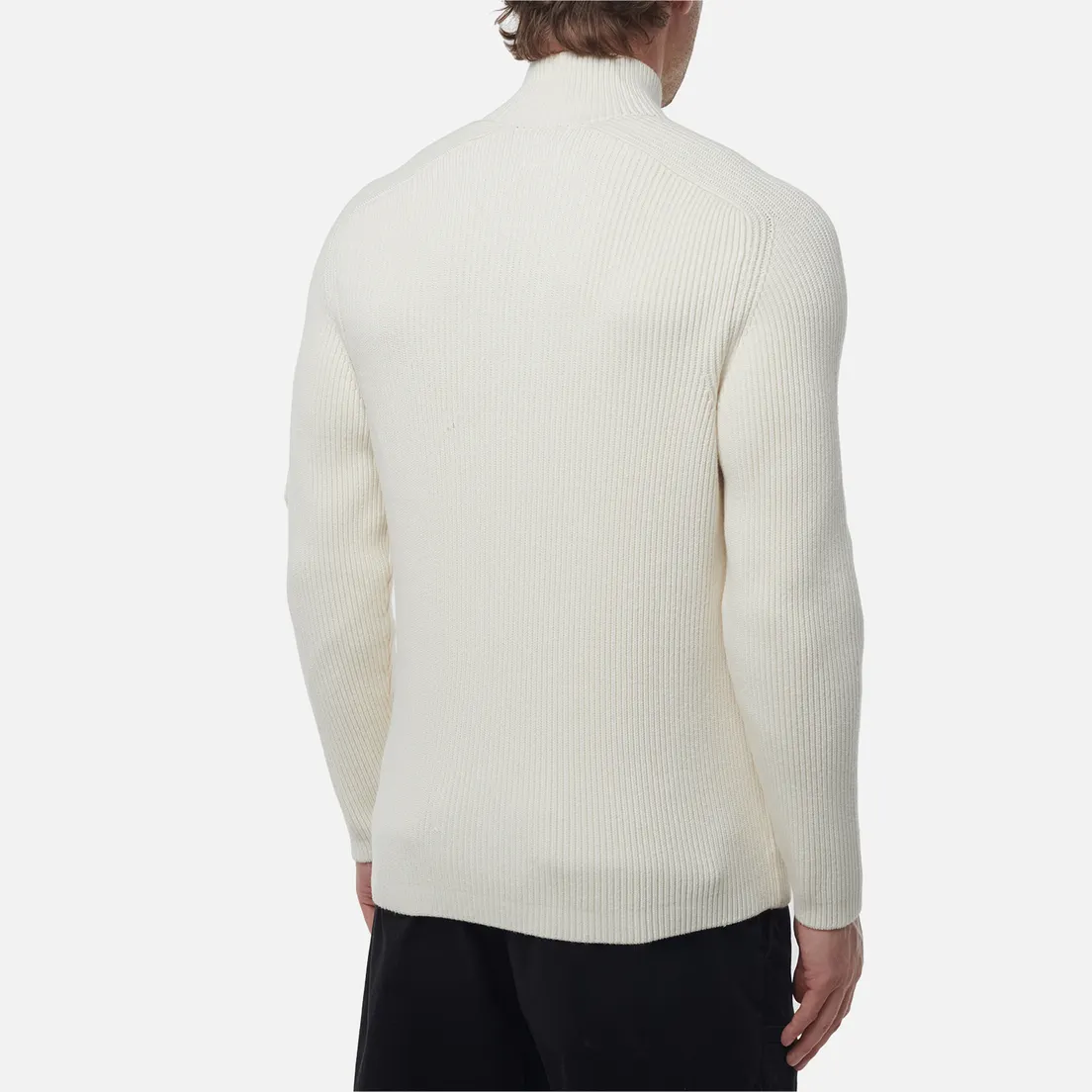 C.P. Company Мужской свитер Full Rib Half Button Knit