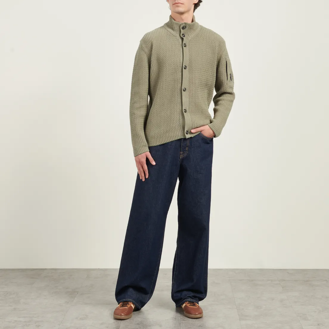C.P. Company Мужской кардиган Cotton Chenille Button