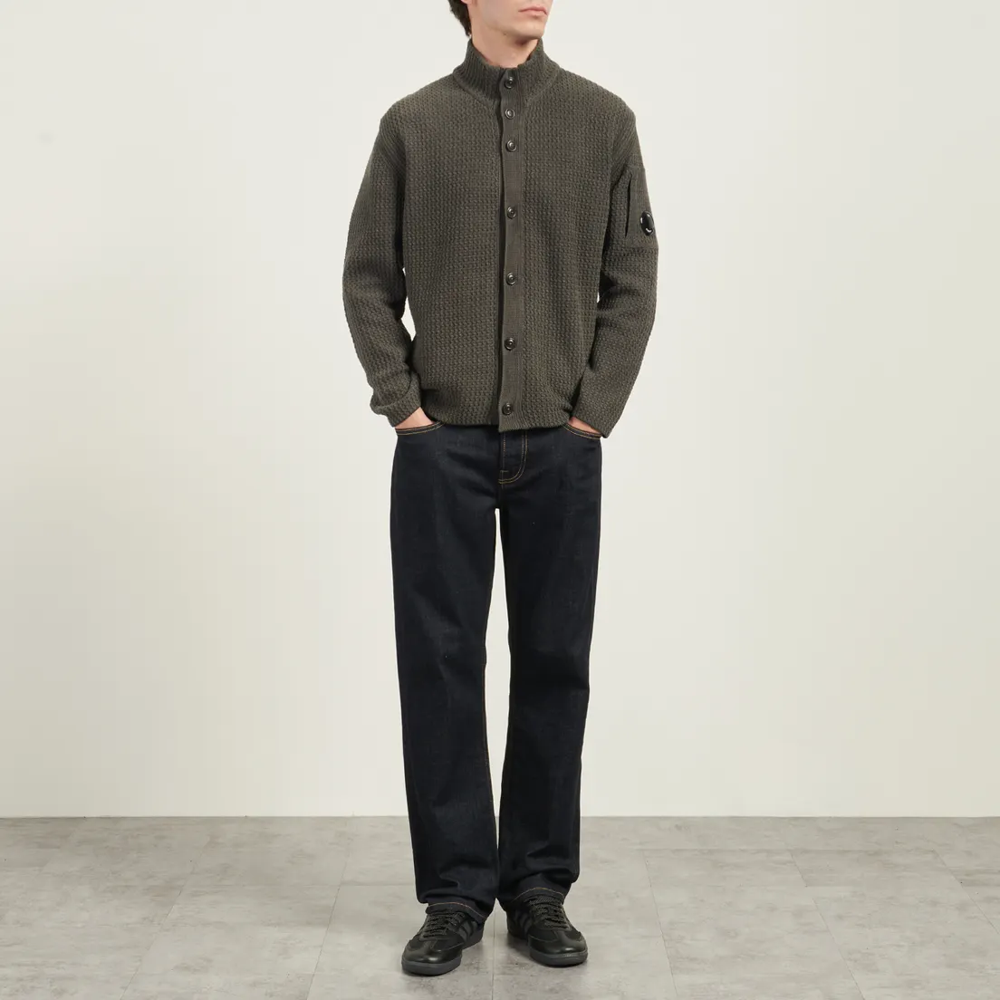 C.P. Company Мужской кардиган Cotton Chenille Button