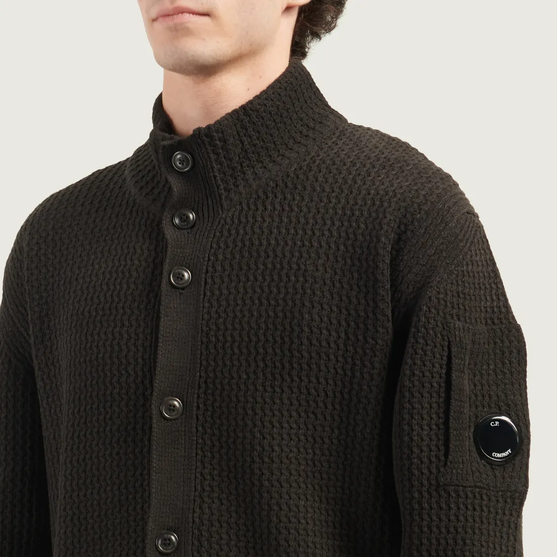 C.P. Company Мужской кардиган Cotton Chenille Button