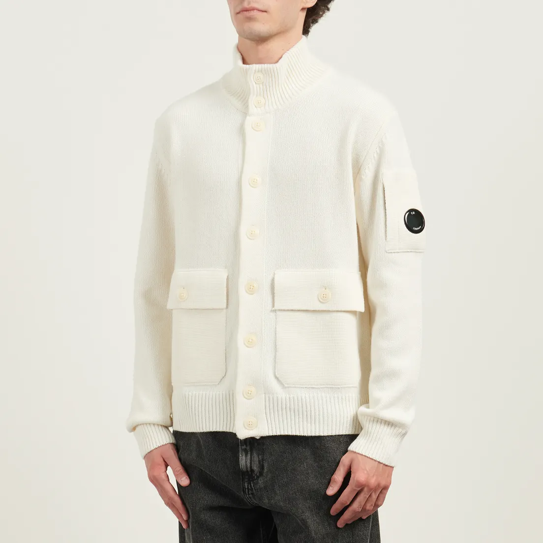 C.P. Company Мужской свитер Lambswool GRS Buttoned Knit