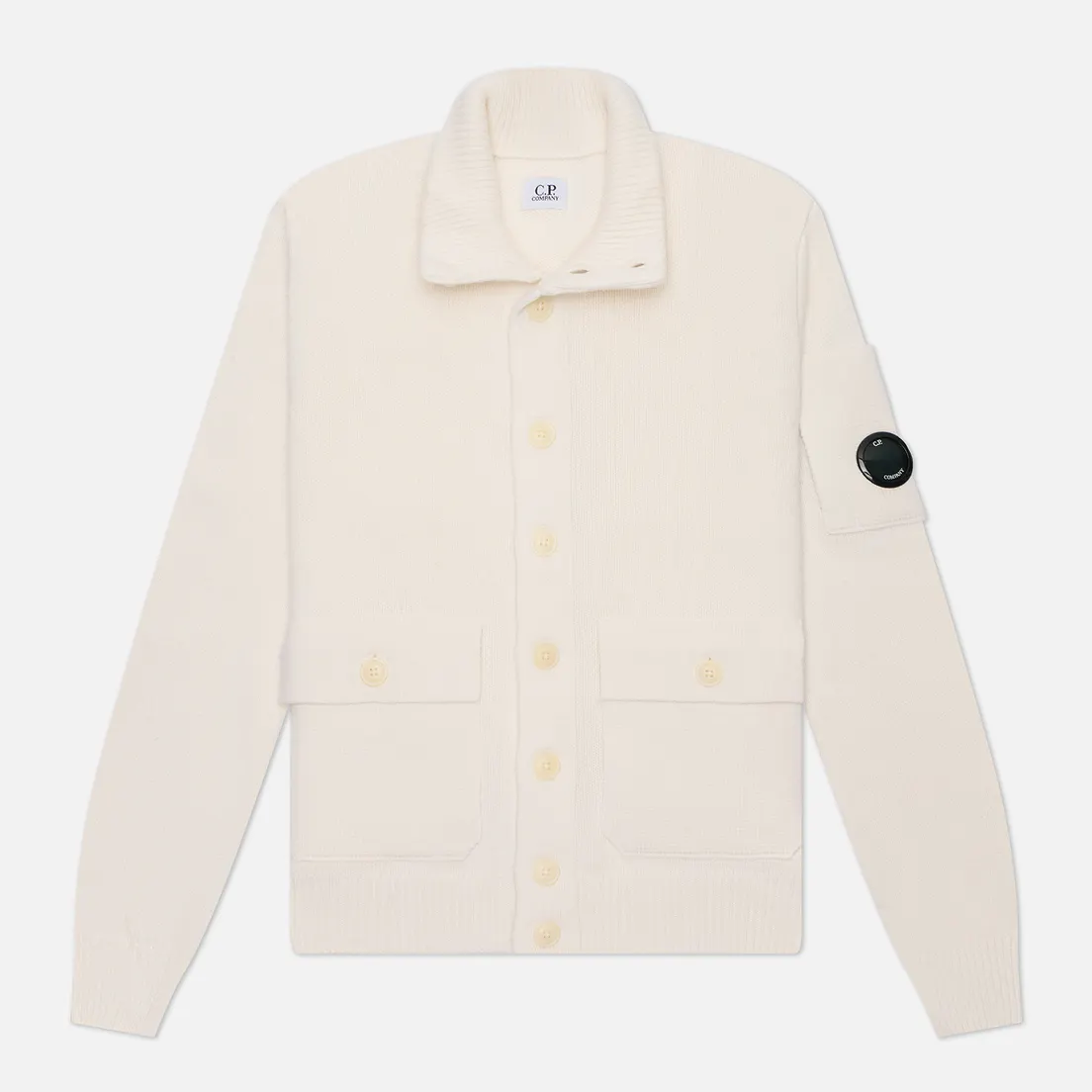 C.P. Company Мужской свитер Lambswool GRS Buttoned Knit