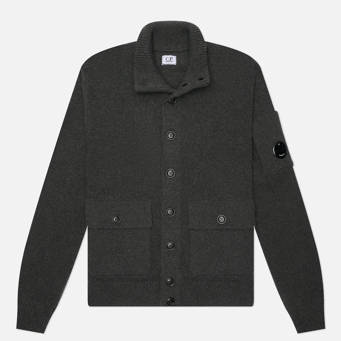C.P. Company Мужской свитер Lambswool GRS Buttoned Knit