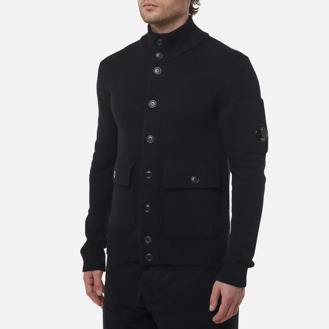 C.P. Company Мужской свитер Lambswool GRS Buttoned Knit