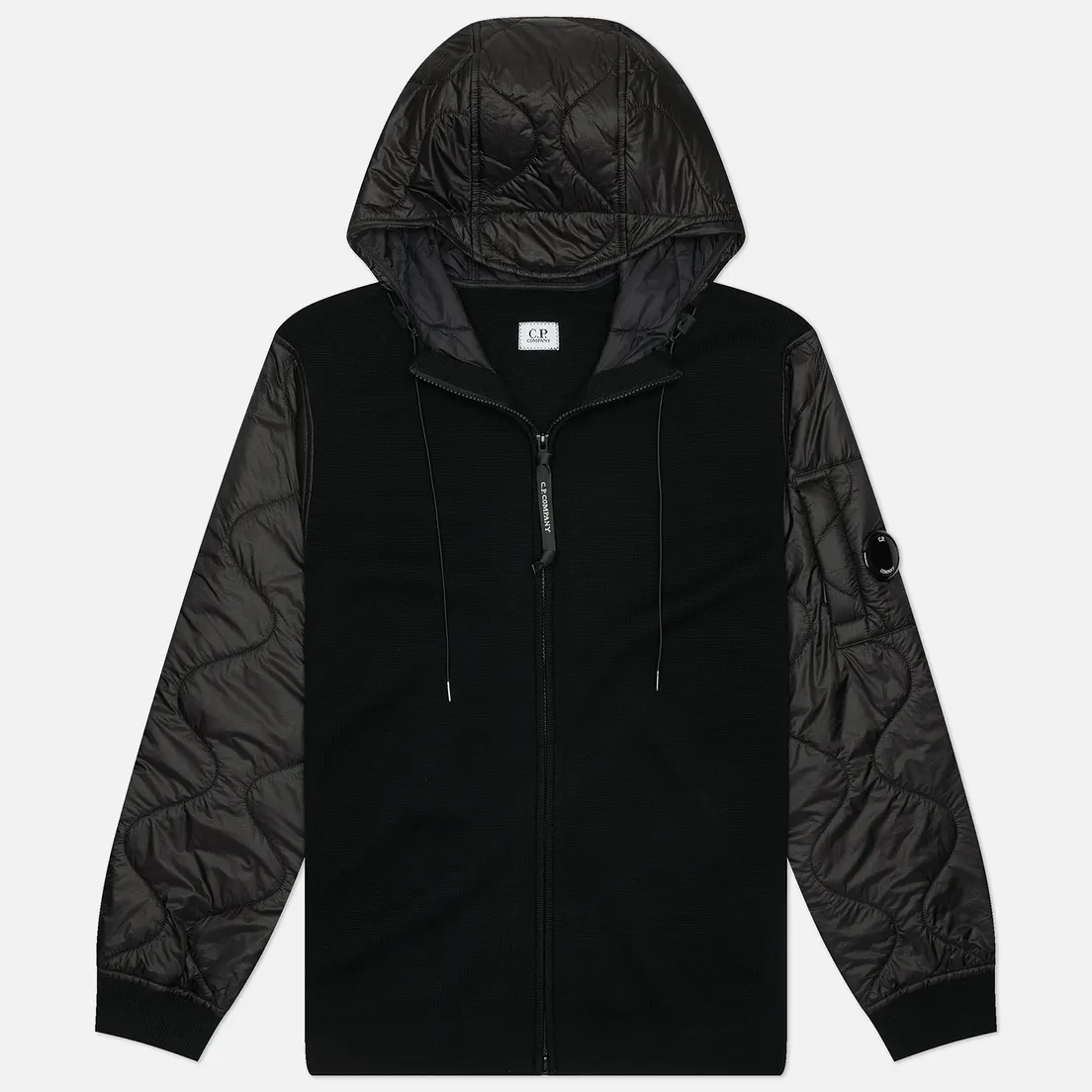 C.P. Company Мужская демисезонная куртка Extrafine Merino Wool Mixed Hooded Zip