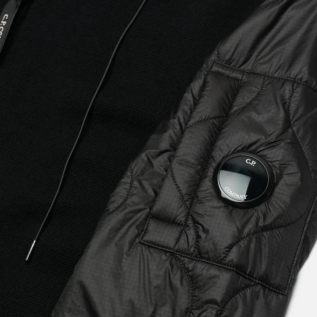 C.P. Company Мужская демисезонная куртка Extrafine Merino Wool Mixed Hooded Zip