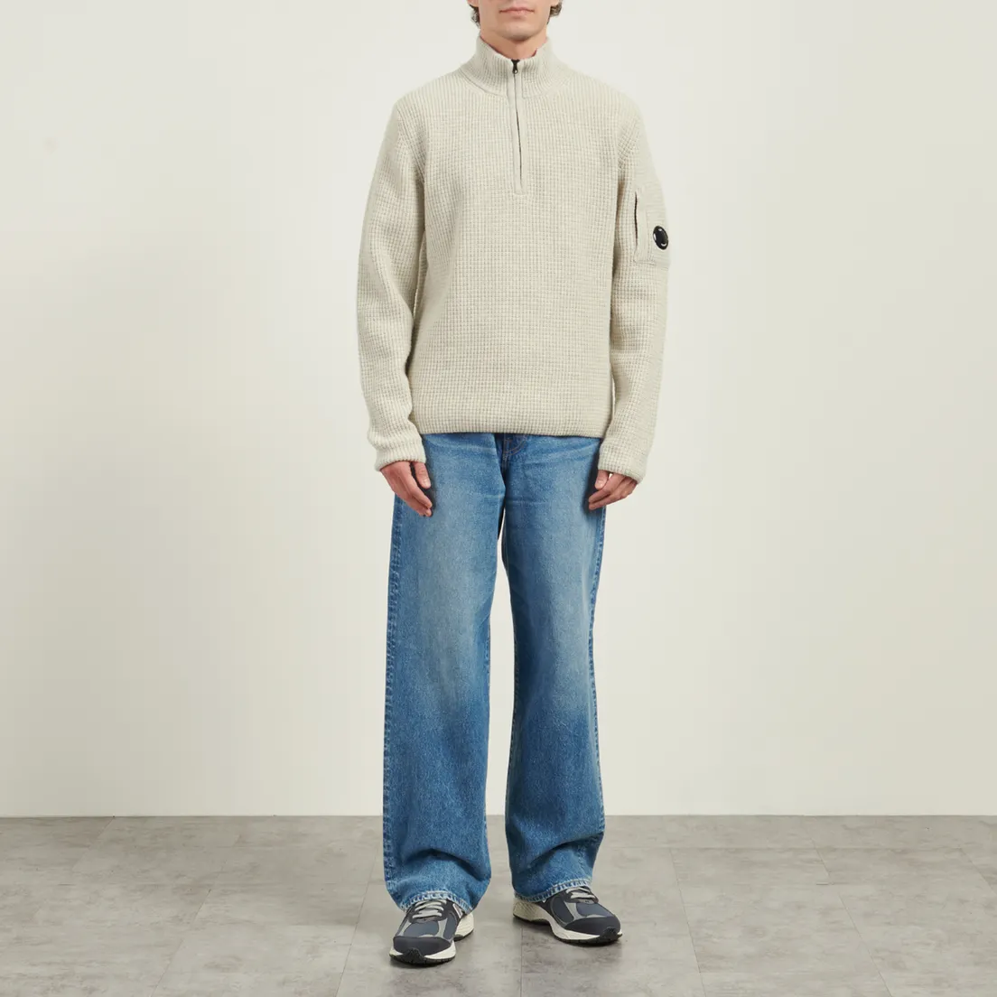 C.P. Company Мужской свитер Lambswool GRS Half Zip Knit