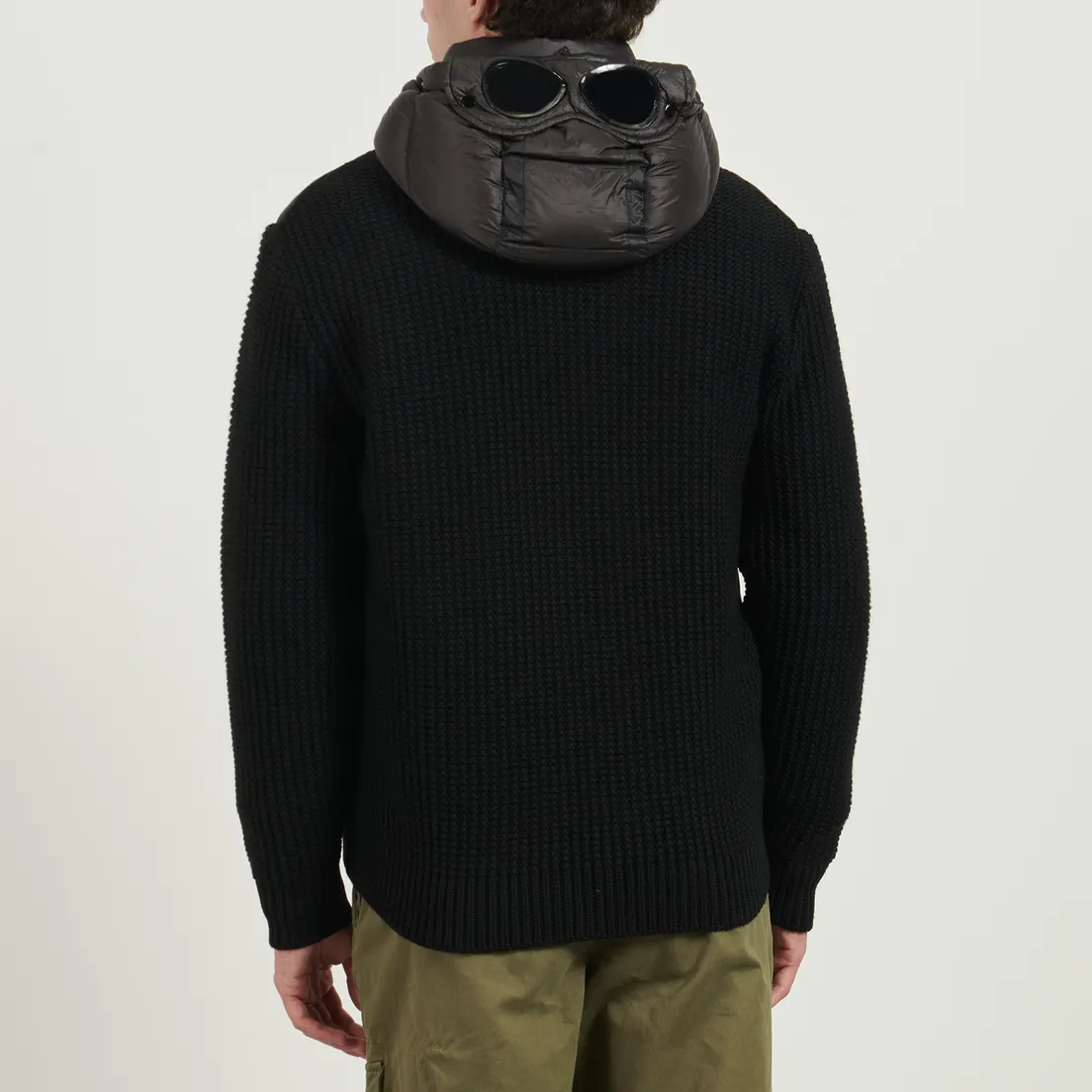 C.P. Company Мужской пуховик Extrafine Merino Wool Mixed Goggle Knit