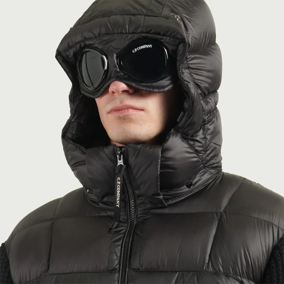 C.P. Company Мужской пуховик Extrafine Merino Wool Mixed Goggle Knit