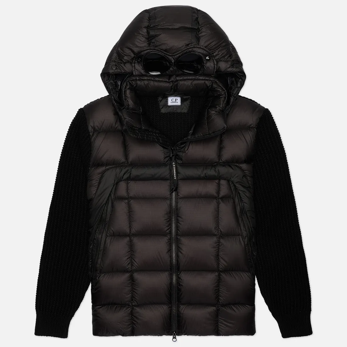 C.P. Company Мужской пуховик Extrafine Merino Wool Mixed Goggle Knit