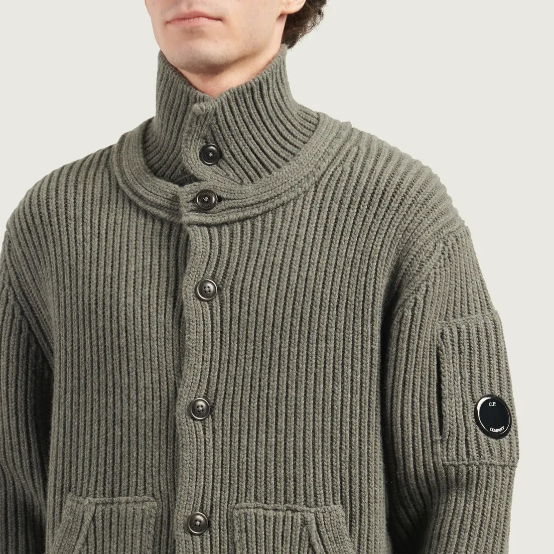 C.P. Company Мужской кардиган Lambswool GRS Button