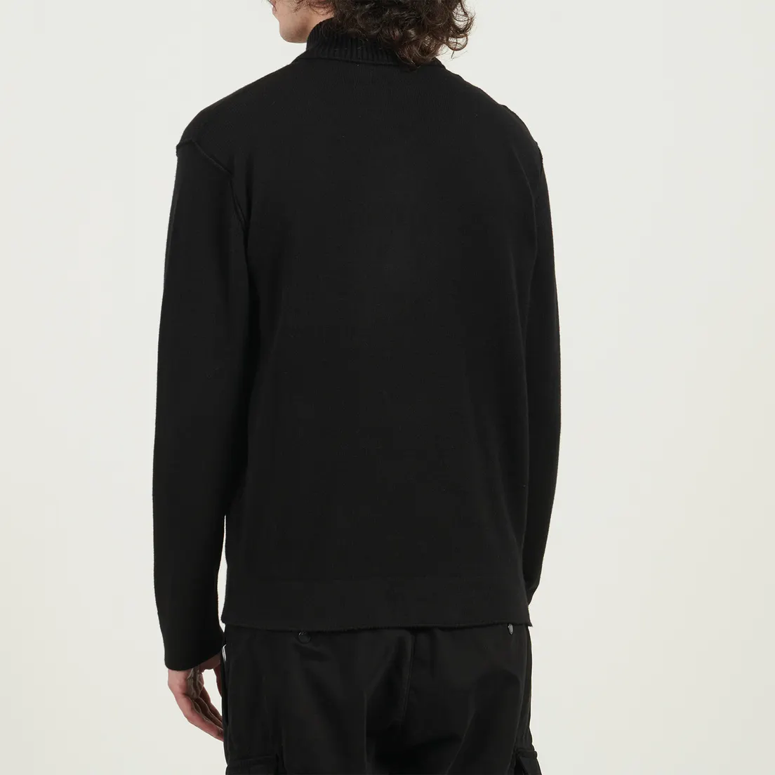 C.P. Company Мужской свитер Soft Cotton Stretch Chest Pocket Half Zip