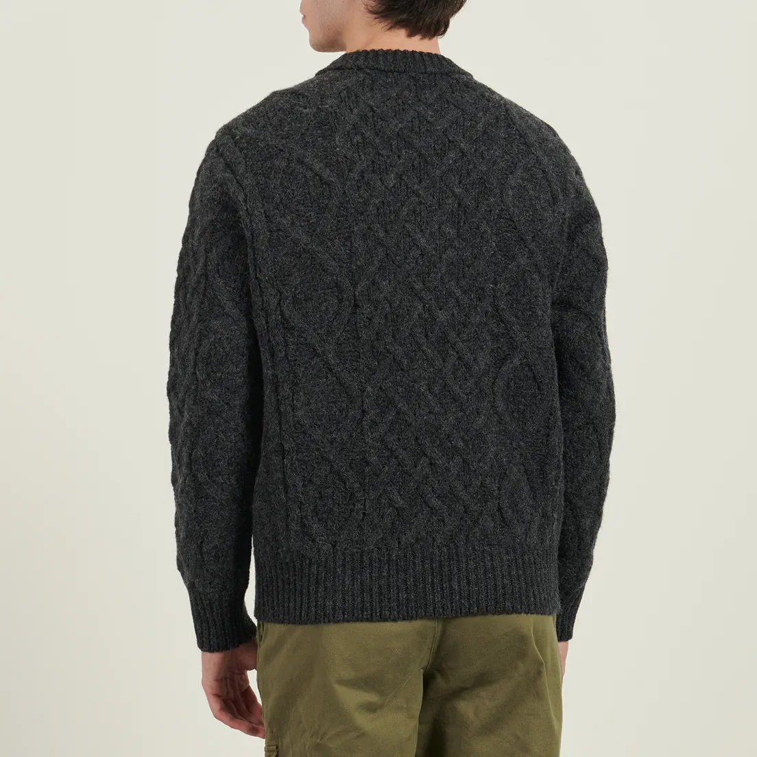 C.P. Company Мужской свитер Woll Soft Shetland Logo Crewneck Knit