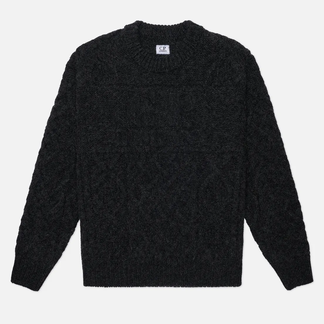 C.P. Company Мужской свитер Woll Soft Shetland Logo Crewneck Knit