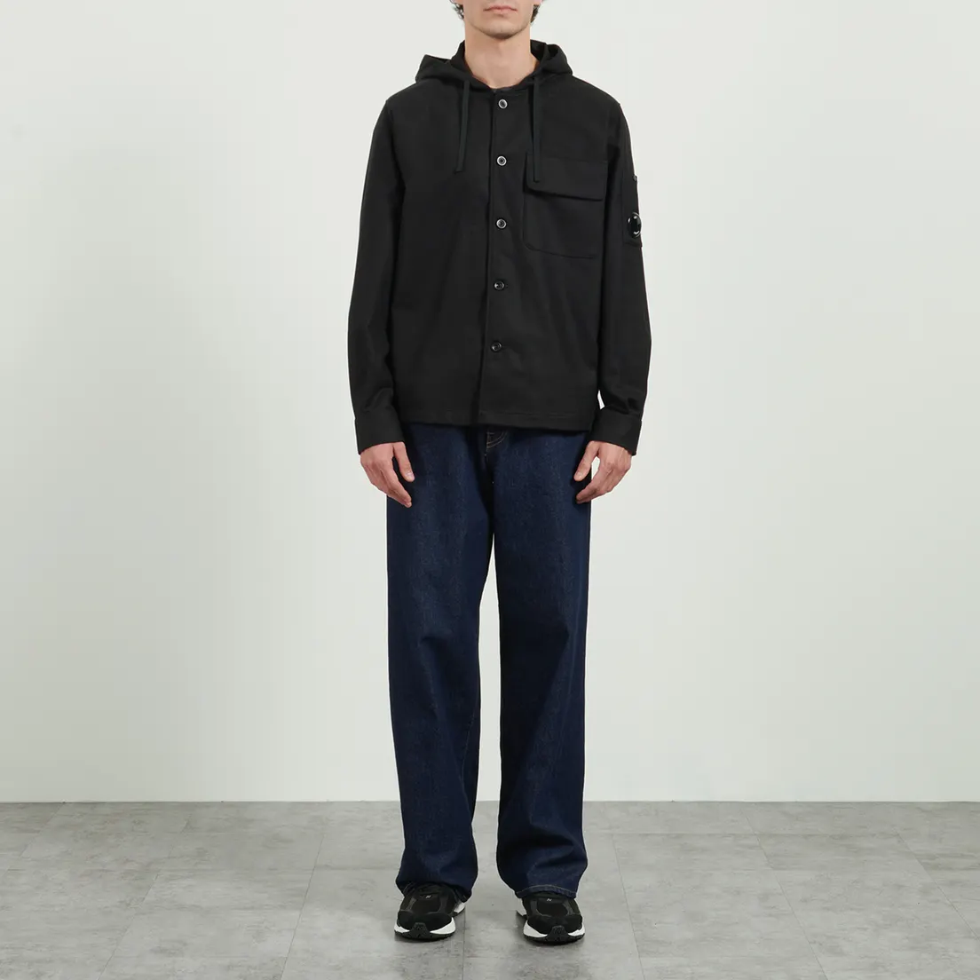 C.P. Company Мужская рубашка Felt Hooded Lens Overshirt