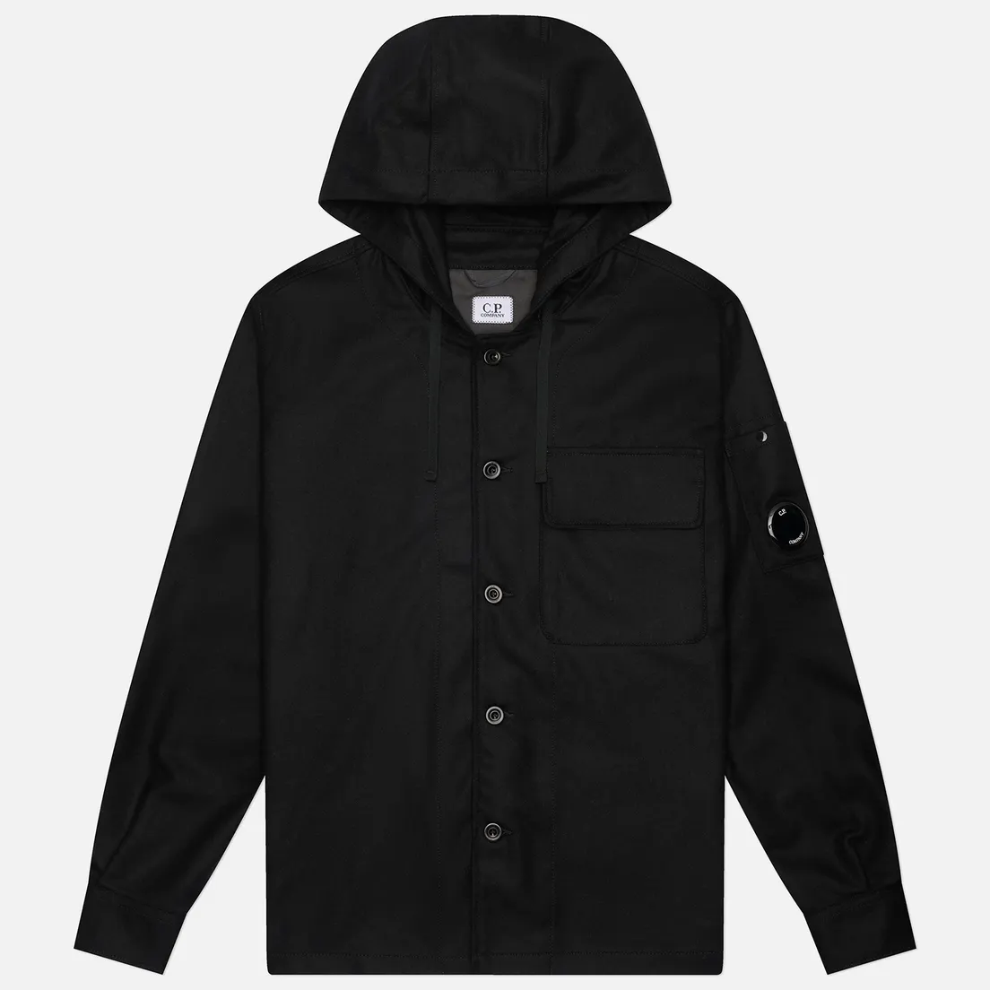 C.P. Company Мужская рубашка Felt Hooded Lens Overshirt
