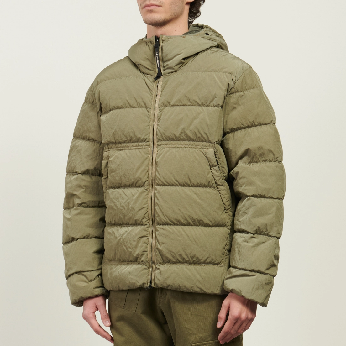C.P. Company Мужской пуховик Chrome-R Goggle Hooded Down