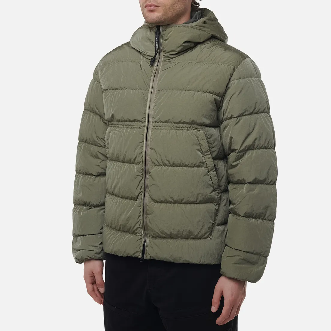 C.P. Company Мужской пуховик Chrome-R Goggle Hooded Down