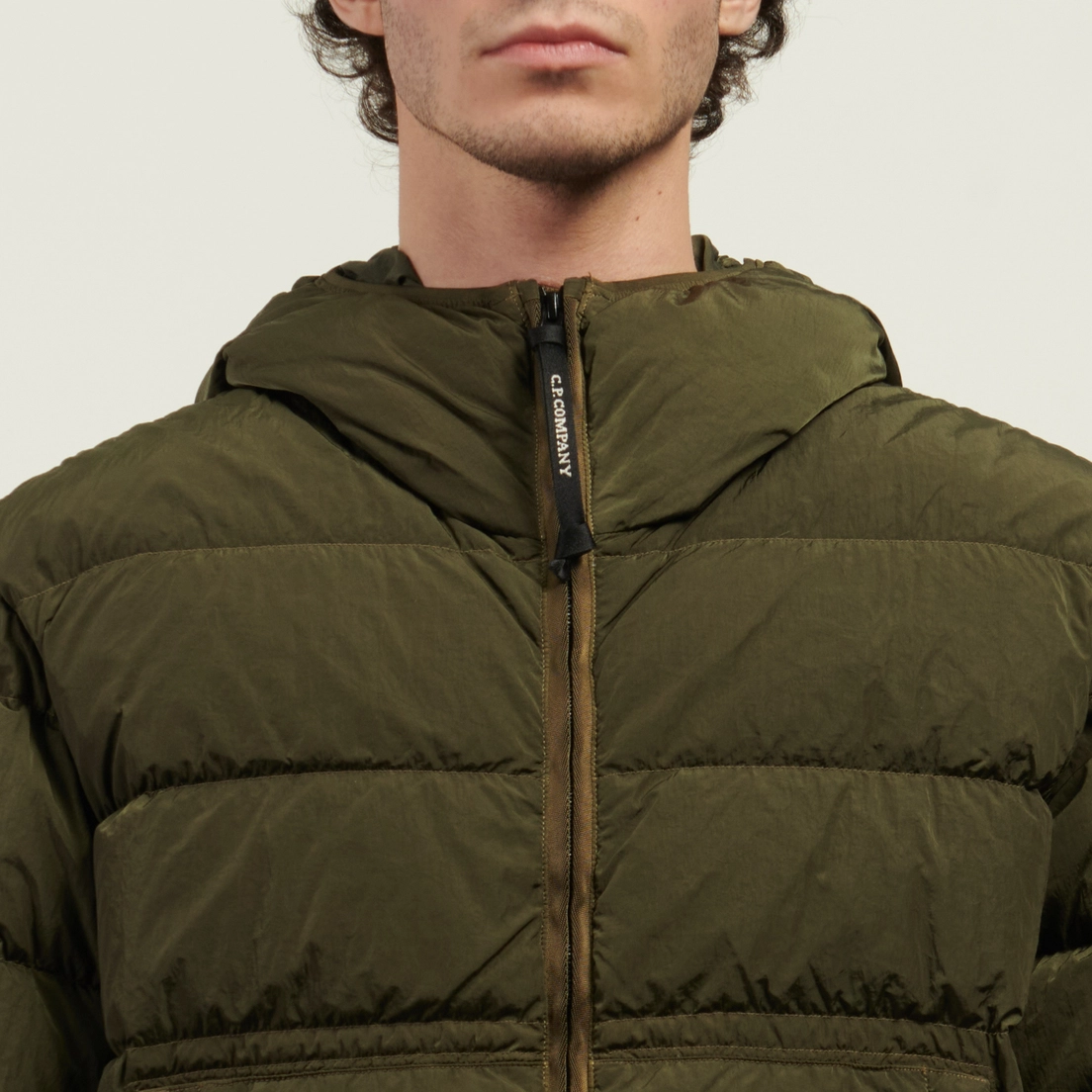C.P. Company Мужской пуховик Chrome-R Goggle Hooded Down