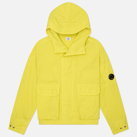   Brandshop Мужская куртка ветровка C.P. Company Twill Short Hooded, цвет жёлтый, размер XL