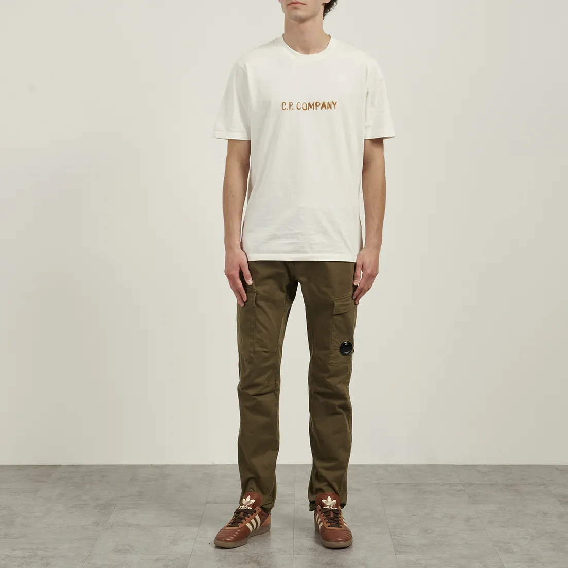 C.P. Company Мужские брюки Stretch Sateen Ergonomic Cargo Garment Dyed