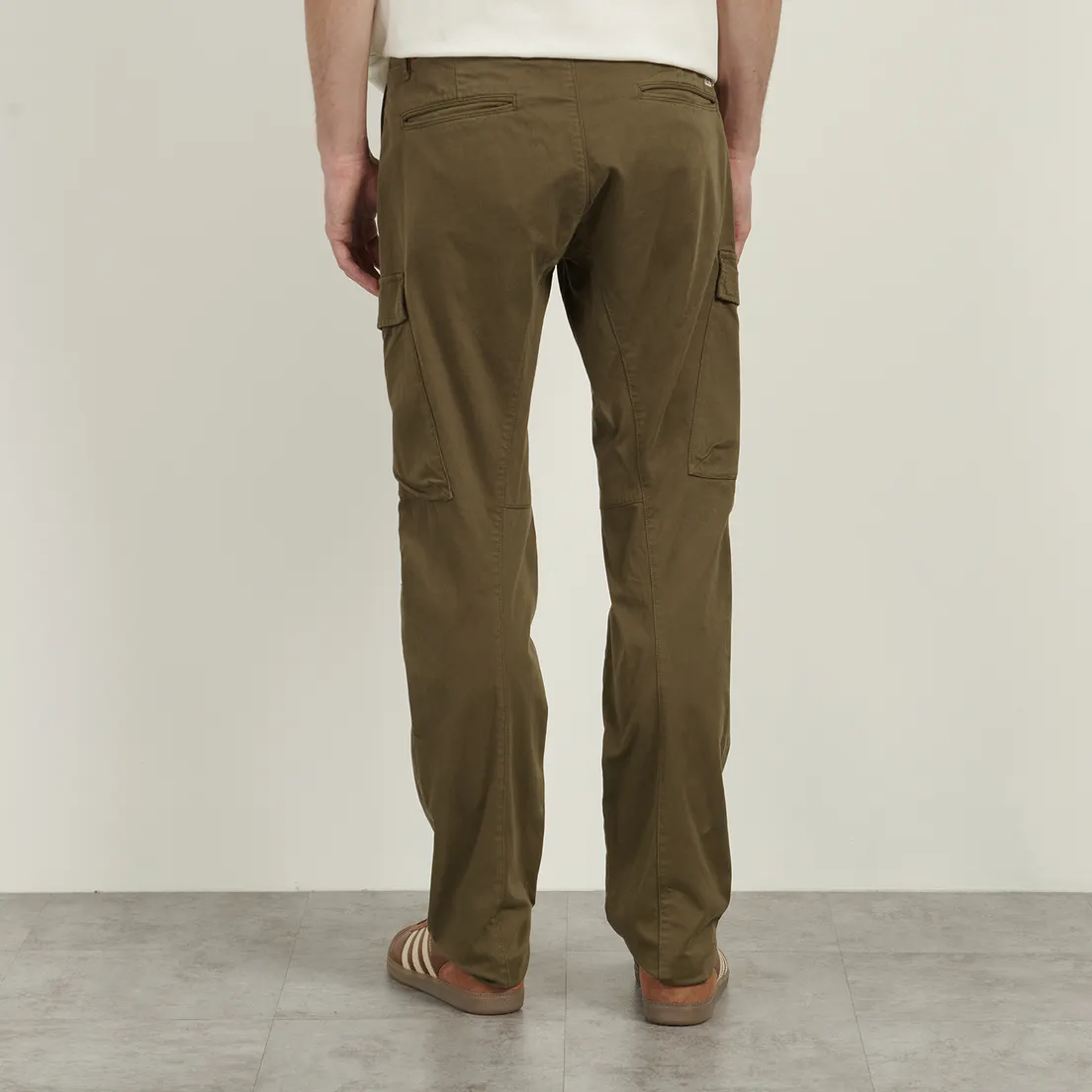 C.P. Company Мужские брюки Stretch Sateen Ergonomic Cargo Garment Dyed