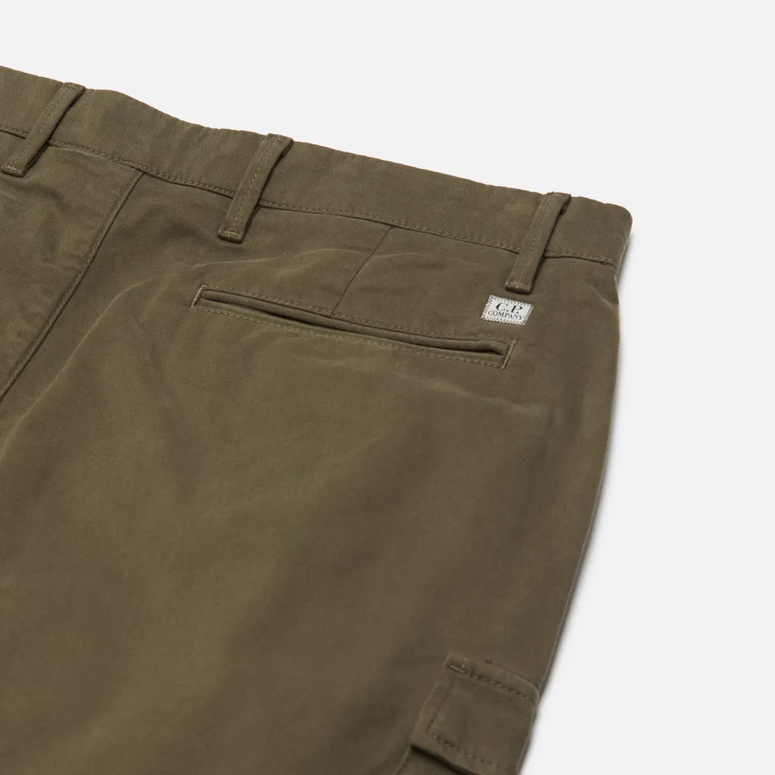 C.P. Company Мужские брюки Stretch Sateen Ergonomic Cargo Garment Dyed