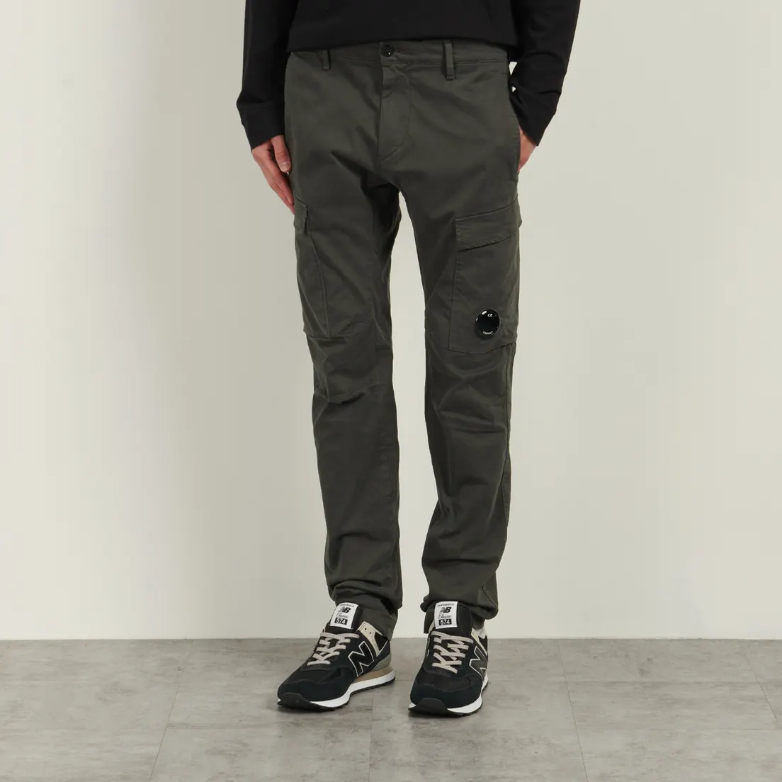 C.P. Company Мужские брюки Stretch Sateen Ergonomic Cargo Garment Dyed