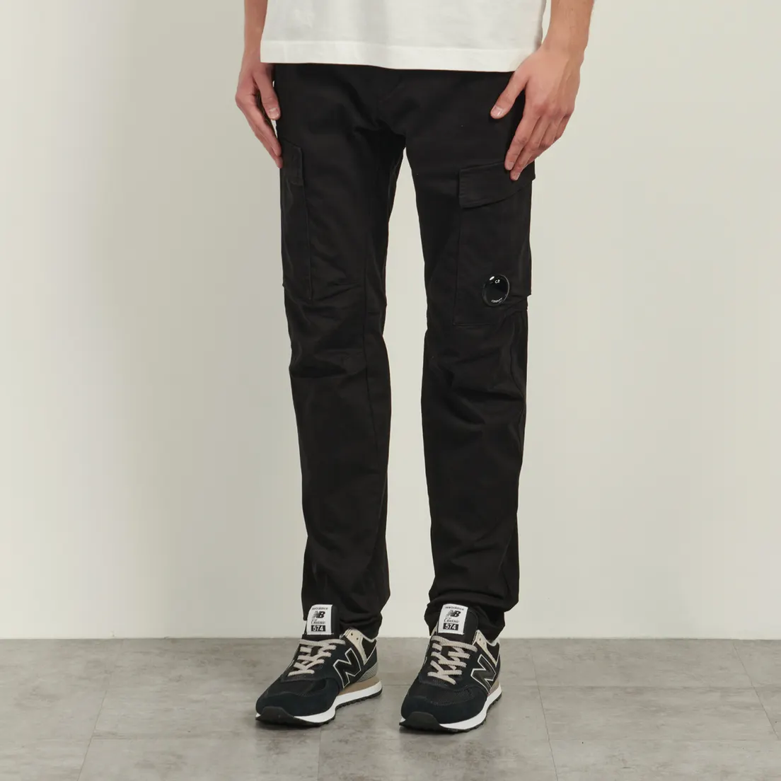 C.P. Company Мужские брюки Stretch Sateen Ergonomic Cargo Garment Dyed