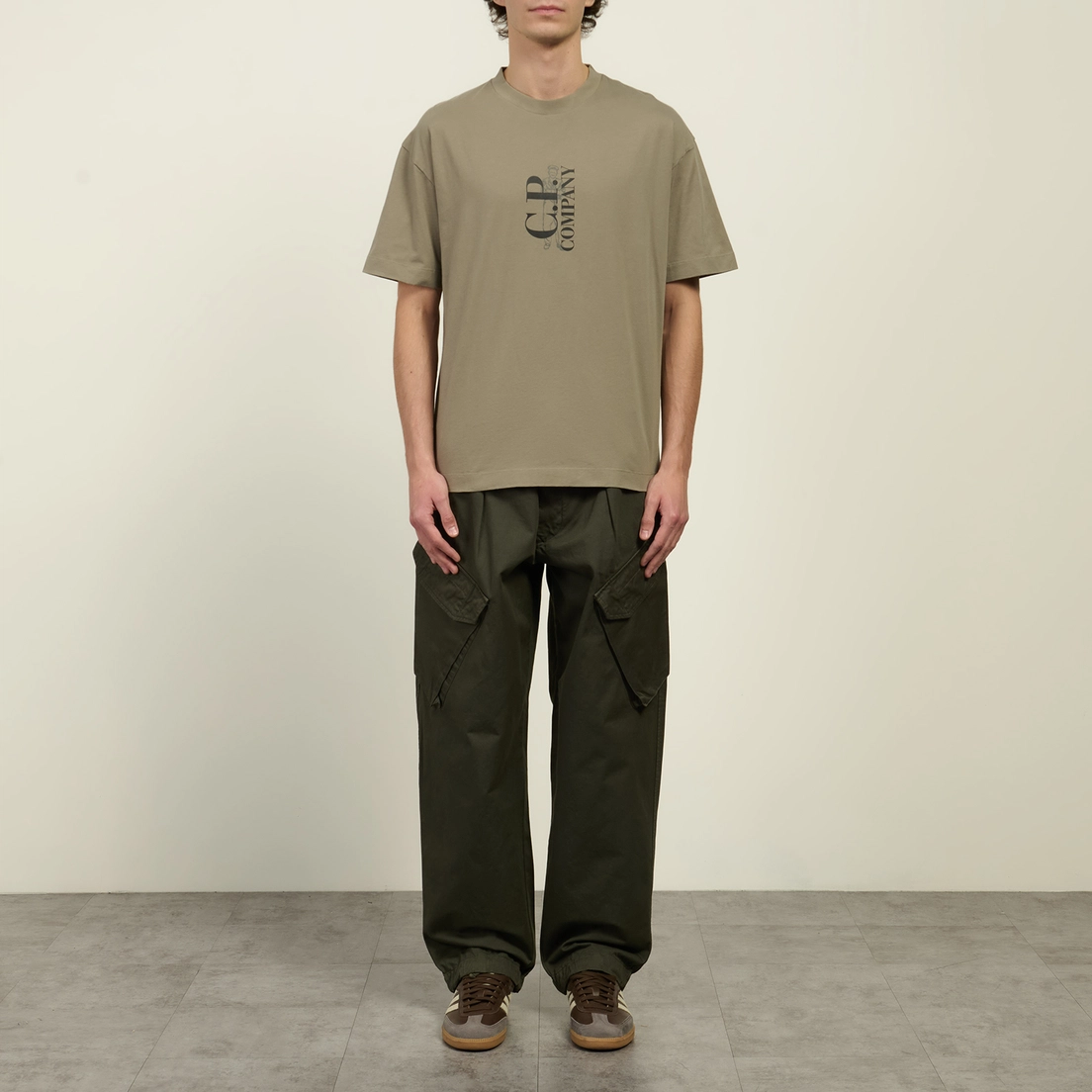 C.P. Company Мужские брюки Cotton Gabardine Loose Cargo