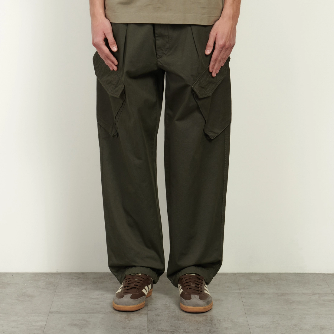 C.P. Company Мужские брюки Cotton Gabardine Loose Cargo