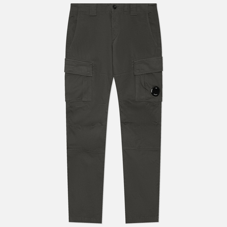 Мужские брюки C.P. Company Stretch Sateen Ergonomic Cargo Lens Pocket, цвет серый, размер 48