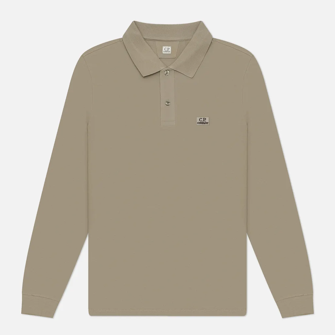 C.P. Company Мужской лонгслив Stretch Piquet Ribbed Collor