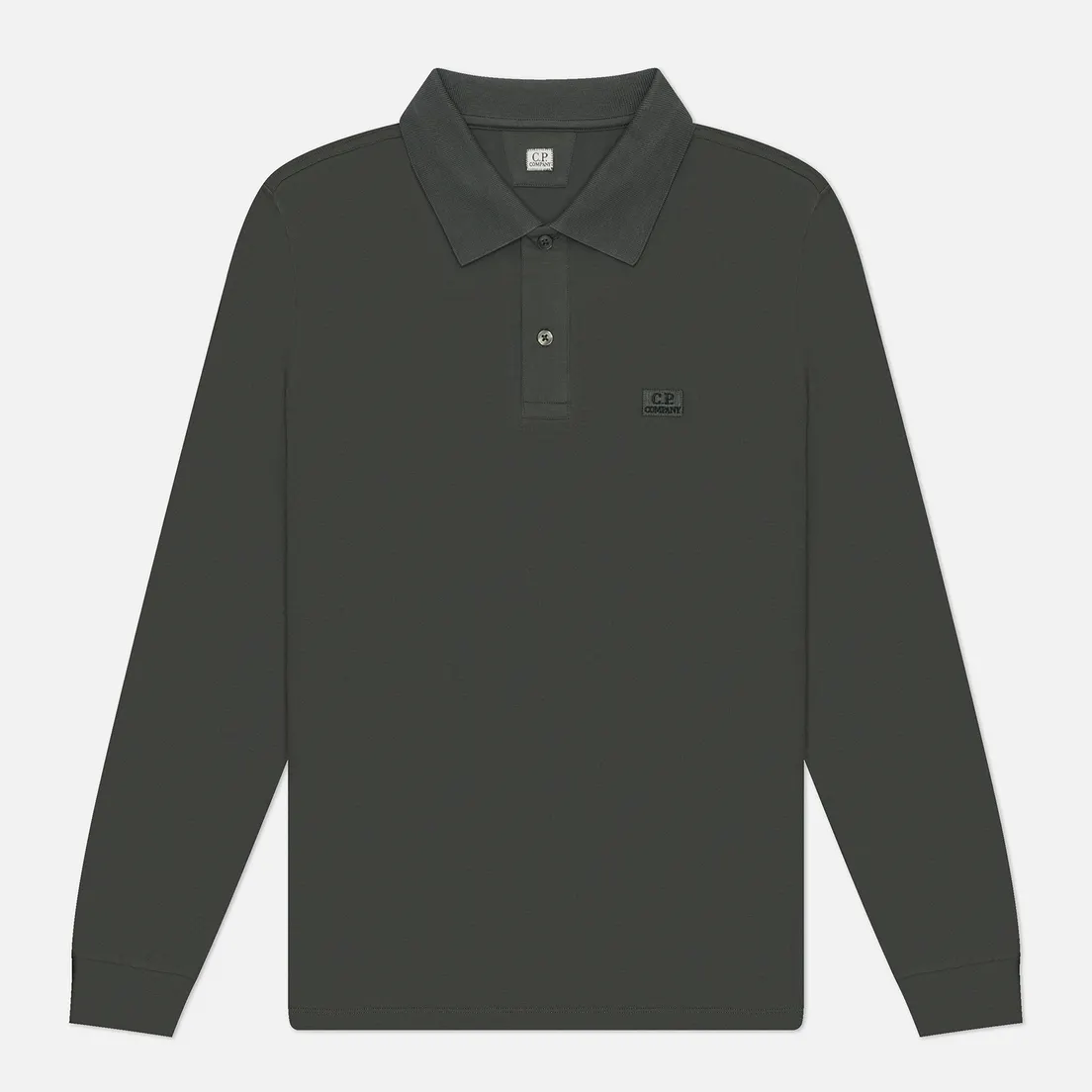 C.P. Company Мужской лонгслив Stretch Piquet Ribbed Collor