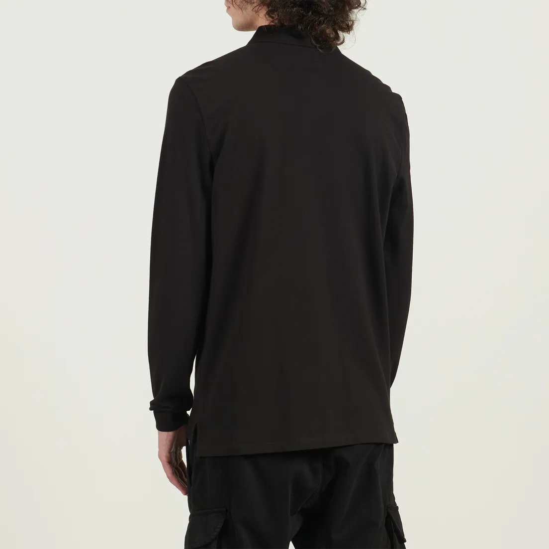 C.P. Company Мужской лонгслив Stretch Piquet Ribbed Collor