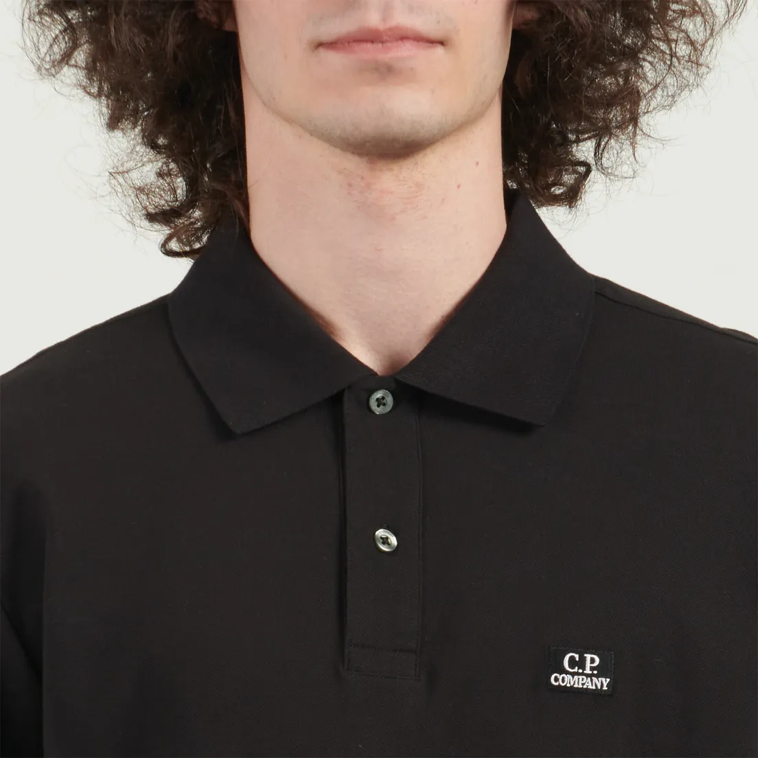 C.P. Company Мужской лонгслив Stretch Piquet Ribbed Collor