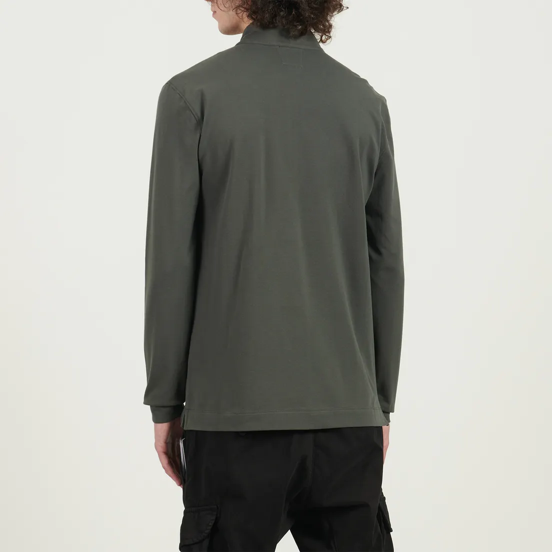 C.P. Company Мужской лонгслив Stretch Piquet Half Zip