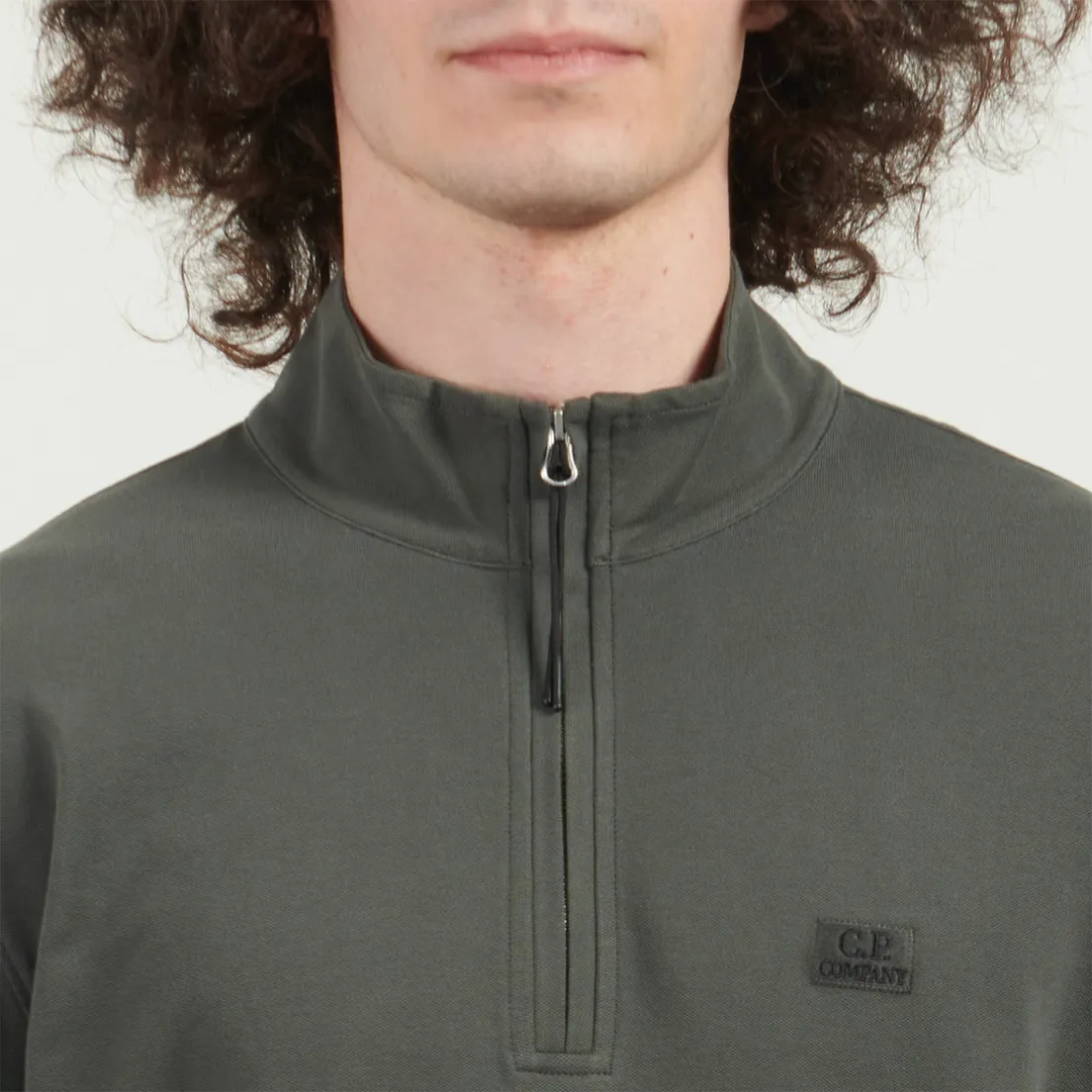 C.P. Company Мужской лонгслив Stretch Piquet Half Zip