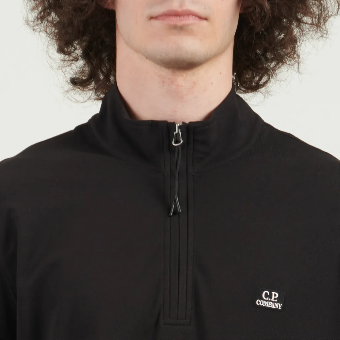 C.P. Company Мужской лонгслив Stretch Piquet Half Zip