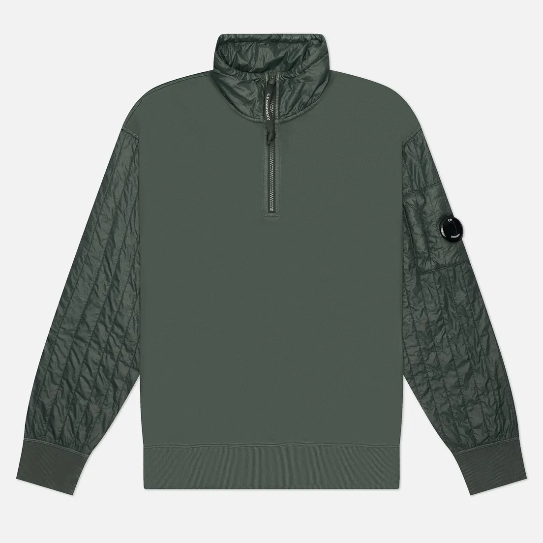 C.P. Company Мужская толстовка Diagonal Raised Fleece Mixed Half Zip