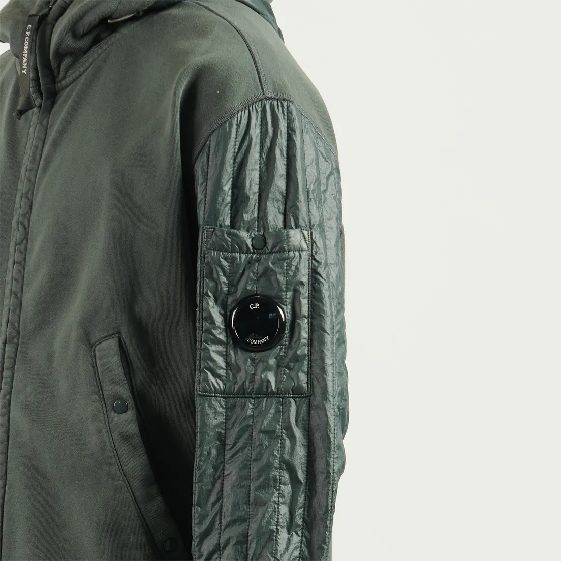 C.P. Company Мужская толстовка Diagonal Raised Mixed Zip Hoodie