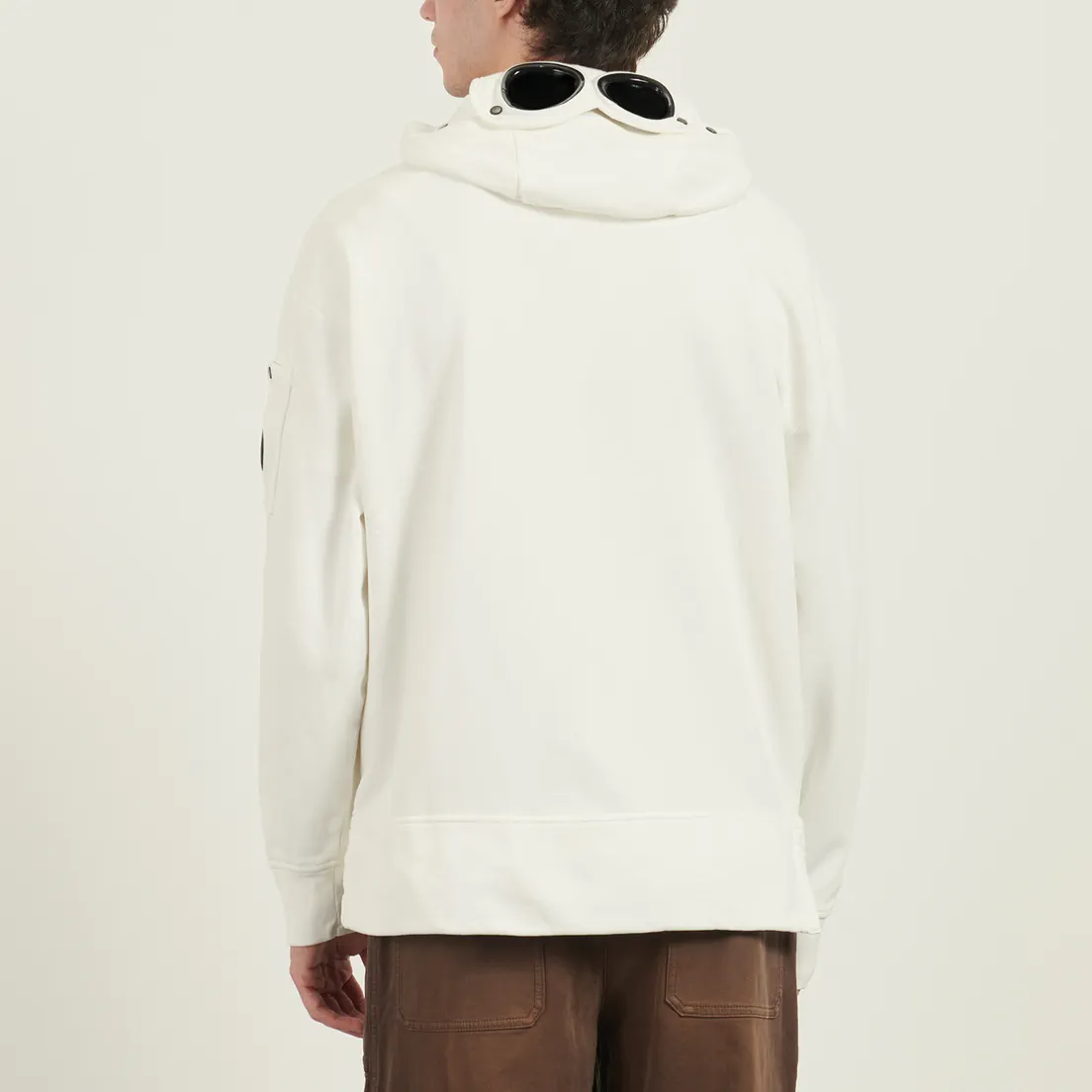 C.P. Company Мужская толстовка Brushed And Emerized Diagonal Fleece Boxy Goggle