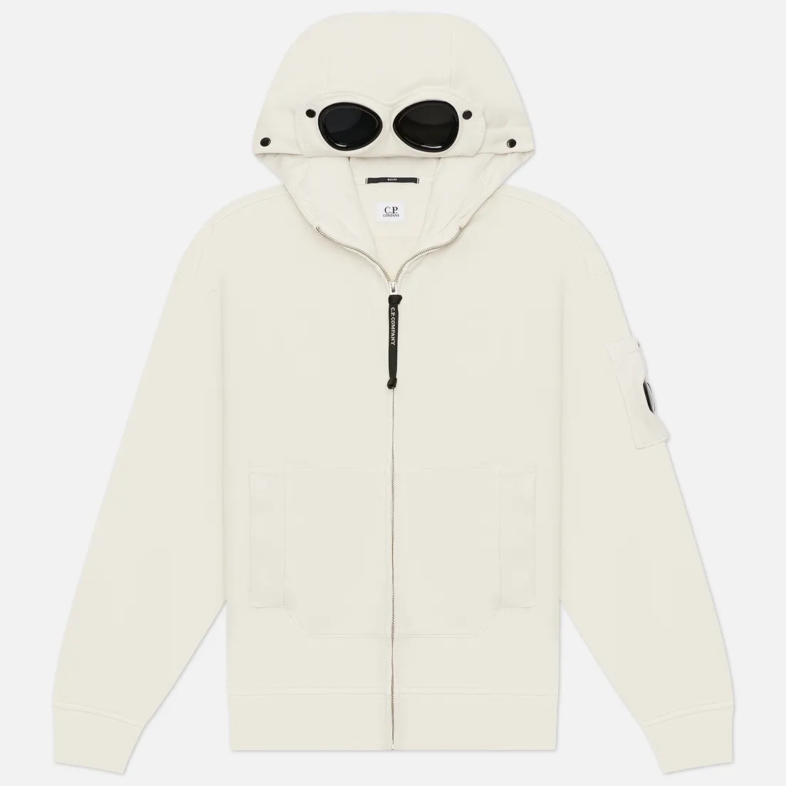 C.P. Company Мужская толстовка Brushed And Emerized Diagonal Fleece Boxy Goggle