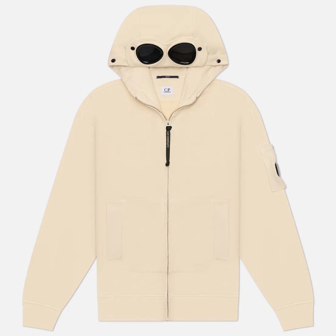 C.P. Company Мужская толстовка Brushed And Emerized Diagonal Fleece Boxy Goggle