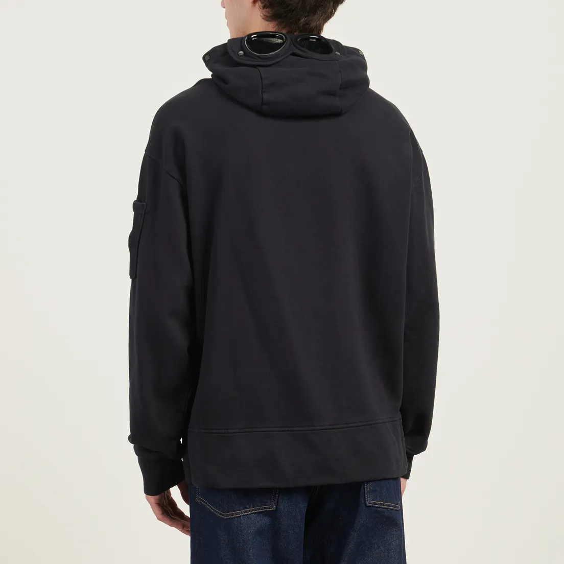C.P. Company Мужская толстовка Brushed And Emerized Diagonal Fleece Boxy Goggle